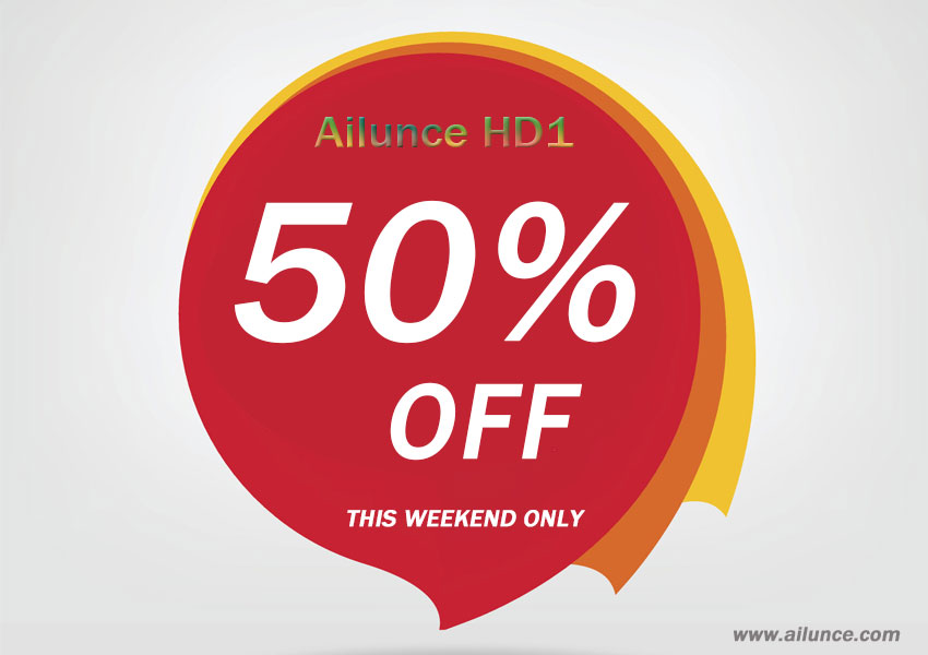 Ailunce Website HD1 Super Sale! Half Price